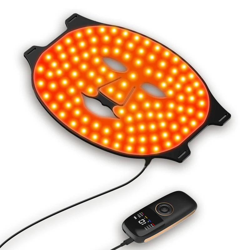 4-Light Silicone LED Light Therapy Face Mask