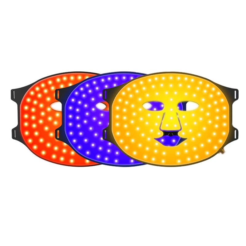 4-Light Silicone LED Light Therapy Face Mask