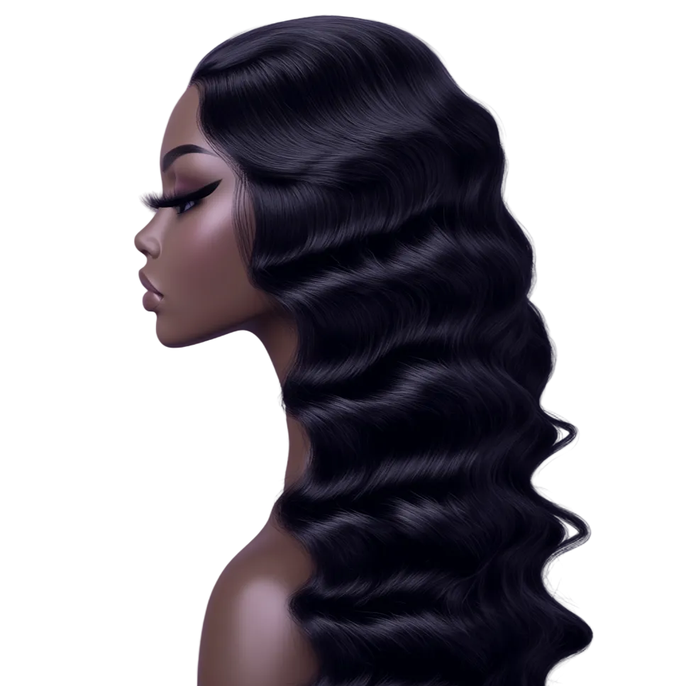hairDNA Deep Wave Lace Front HD Wig 13X4
